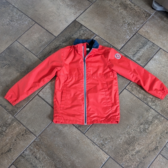 H&M Rain Jacket Boys Size 8-9 Red - Picture 3 of 15